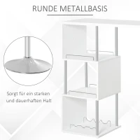 HOMCOM Bücherregal Bücherschrank Standschrank Aktenschrank Spanplatte Grau(m-7)