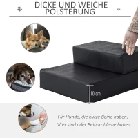 PawHut dierentrap dierenbasis inklapbaar hondentrap trap basis voor katten e/ honden(m-5)