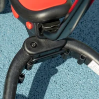 HOMCOM Tricicleta 4 in 1 pentru copii, tricicleta pentru copii cu maner de impingere reglabil, suport pentru picioare detasabil pentru 18-48 de luni, rosu(m-9)