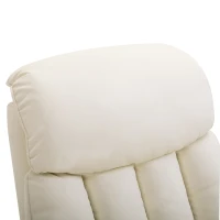 Fotel podnoszony z funkcją pomocy przy wstawaniu Fotel telewizyjny z funkcją leżenia PU beżowy 80x94x104 cm(m-9)
