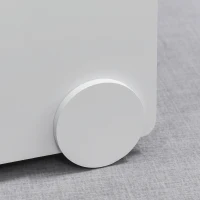 HOMCOM chodzik i pojemnik dla dzieci 2 w 1  hodzik dla dziecka skrzynia na zabawki na kółkach uchwyt skrzynia na książki kosz do przechowywania dla dzieci 1-4 lat pokój zabaw dla dzieci płyta MDF szary 47 x 35 x 45,5 cm(m-7)