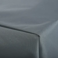 Outsunny Funda Protectora para Muebles de Jardín Tela Oxford 600D Impermeable Cubierta de Muebles de Mesas Sillas Sofás Exterior con Cordón y Hebilla 190,5x72x76 cm Gris(m-9)