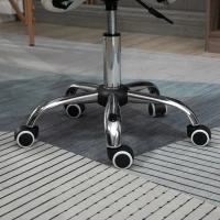 HOMCOM Taburete con Ruedas Taburete Giratoria con Altura Ajustable Taburete Cosmetica Dentista Peluqueria 52x53x49-61 cm Blanco(m-9)