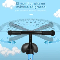 HOMCOM Bicicleta sin Pedales Infantil Altura Ajustable para Principiantes de +3 Años con Ruedas con Relieve Diseño Novedoso Bicicleta de Equilibrio 71x32x56 cm Azul(m-7)