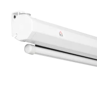 HOMCOM Tela de Projeção Elétrica Portátil Universal100" 4:3 com Controlo Remoto Suspensa na Parede 203x152 cm Branco(m-12)