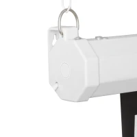 HOMCOM Tela de Projeção Elétrica Portátil Universal100" 4:3 com Controlo Remoto Suspensa na Parede 203x152 cm Branco(m-13)