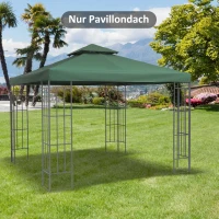 Vervangend dak voor metalen tuinpaviljoen paviljoen partytent tuintent 3x3m(m-10)