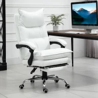 Vinsetto Krzesło biurowe z regulacją wysokości Krzesło do biurka Krzesło obrotowe 90°–155° Oparcie PU(m-2)