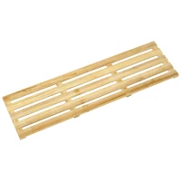 Outsunny 2-in-1 Gartenzaun und Pflanzenständer, wetterfester Anstrich, Massivholz, 100 x 30 x 90 cm(m-7)