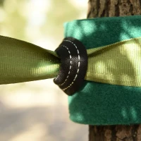 Ninja slackline set hangende obstakels voor kinderen zwaaien polyester hout(m-8)