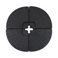 Outsunny parasoolvoet, parasoolvoet, 4 delen, vullbaar, voor 52 kg water of 68 kg zand, 48 x 48 x 8 cm