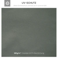 Outsunny zapasowy dach do metalowej altany ogrodowej namiotu imprezowego 3x4 dach ciemnoszary(m-4)