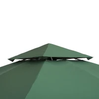 Vervangend dak voor metalen tuinpaviljoen paviljoen partytent tuintent 3x3m(m-7)