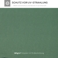 Vervangend dak voor metalen tuinpaviljoen paviljoen partytent tuintent 3x3m(m-6)