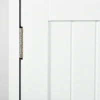 kleankin Armário de Parede para Casa de Banho com 2 Portas Prateleira Aberta e 2 Gavetas Estilo Moderno 50,8x17,8x66 cm Branco(m-9)