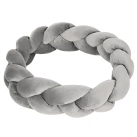 PawHut Pet Bed incl. Pillow, Cat Bed, Dog Basket, Washable, 55 cm x 55 cm x 14 cm, Gray(m-4)