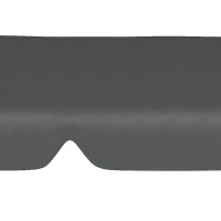 Outsunny Toldo de Substituição para Baloiços de 3 Lugares Toldo para Baloiços de Jardim com Tecido de Poliéster 156x117x15 cm Cinza(m-9)