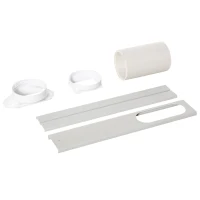 HOMCOM Small Room Air Conditioner, 5000BTU Portable ABS Air Conditioner w/ Remote Control White(m-10)