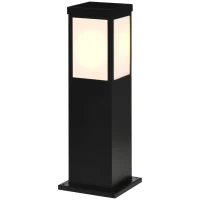 Outsunny Solar-Gartenlampe, Wegleuchte, Gartenleuchte  6-10 Std. Leuchtdauer, wetterbeständig, IP 44, 16 LED´s, Schwarz(m-1)