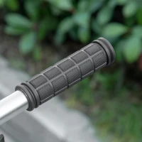 HOMCOM Folding Kick Scooter, Height-Adjustable Urban Scooter w/ Rear Brake, Double Shock Absorption System, Warning Bell & 2 Big Wheels, For 14+ Teens Adult, White(m-8)