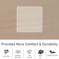 Outsunny Breathable Mesh Rocking Chair for Indoor & Outdoor Recliner Seat w/ Headrest(m-5)