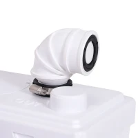 HOMCOM Broyeur sanitaire WC pompe de relevage 500 W silencieux compact accessoires inclus blanc(m-8)