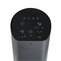 HOMCOM Ventoinha de Coluna com Controlo Remoto Oscilação de 75° Temporizador 3 Velocidades 3 Modos Silencioso Ø18x78,5 cm Preto(m-8)