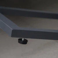 Outsunny 5-Piece L-shaped Garden Furniture Set, Aluminium Conversation Set, Corner Sofa Set with Coffee Table End Table Cushions, Grey Frame(m-8)