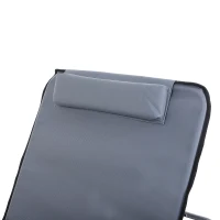 Mata plażowa Outsunny, zestaw 2 szt., Składany materac plażowy, mata do opalania, wysokość 5, z torbą do przenoszenia, stal, 134 x 48 x 36-45 cm(m-8)