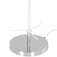 HOMCOM staande lamp stalamp vloerlamp stalicht RVS textiel scherm(m-8)