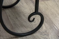 Otusunny Plantenetagere bloemenrek mozaïek plat stevig onderhoudsvriendelijk zwart(m-7)