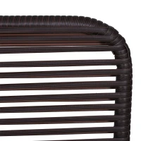 Outsunny Set Mobilier de Gradina Extern 5buc Canapele Masuta Pouf in Rattan Maro(m-9)