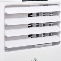 HOMCOM 10000 BTU Air Conditioning Unit, 3-in-1 Portable Air Conditioner, Dehumidifier, Cooling Fan with Remote Control, LED Display, 2 Speeds, 24H Timer, Window Venting Kit, 22m²(m-9)