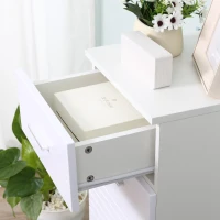 kleankin Armário Auxiliar Casa de Banho Móvel Casa de Banho com Porta Gaveta e Prateleira Ajustável 35x30x77,5 cm Branco(m-9)