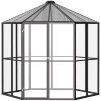 Outsunny Sera de Gradina pentru Plante din Policarbonat si Aluminiu, 2.4 x 2.4m(m-1)