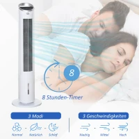 HOMCOM klimatyzator z chłodzeniem wodą, biały, szer. 60 Ø 30 x wys. 100,8 cm(m-5)
