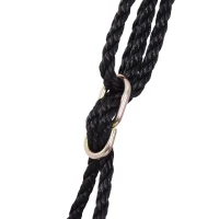 HOMCOM, leagan tip cuib, Φ 60 cm, negru(m-5)