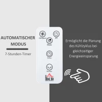 Wentylator stojący timer 7h Wentylator 3 prędkości stal Ø 28 x wys. 70 cm(m-7)