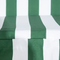 Outsunny Baloiço de Jardim de 3 Lugares com Almofada Toldo Ajustável e Estrutura de Metal 172x110x153cm Verde e Branco(m-7)