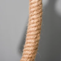 HOMCOM Lampa stołowa z podstawą z liny konopnej(m-8)