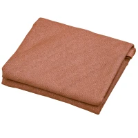 Outsunny Vela de Sombra Triangular 3x3x3 m Toldo Vela de HDPE com Proteção UV Aneis em Forma de D e Cordas para Jardim Pátio Piscina Vermelho Ferrugem(m-5)