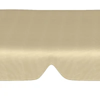 Outsunny Toldo de Repuesto para Balancín de 3 Plazas Techo Universal para Columpio de Jardín 156x117x15 cm Beige(m-9)