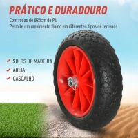 HOMCOM Reboque de trasporte dobrável com rodas para Caiaque canoa Carga 70kg 62x35x30 cm(m-5)