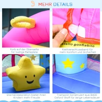 Outsunny nadmuchiwany zamek dla 2 dzieci(m-8)