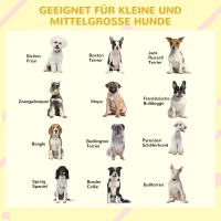 PawHut hondenhok, dennenhout, hondenhok met asfaltdak, voor buiten, weerbestendig(m-4)