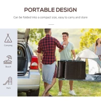 Outsunny Outdoor Metal Sun Lounger Reclining Chair with 7 Level Adjustable Backrest 115cm wide Textilene Seat for Patio Garden Balcony Brown(m-6)