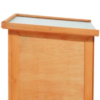 PawHut Rabbit Hutch Outdoor Guinea Pig Hutch Bunny Cage Shelter Outdoor, 90 x 45 x 65cm(m-10)