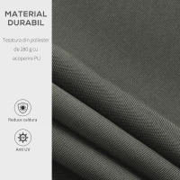 Outsunny Copertina Soare de Exterior cu Brate 3.5x2.5m Reglare cu Manivela(m-4)