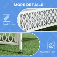 PawHut Dog Bed with Water-Resistant Sun Canopy, Elevated Dog Bed with Soft Cushion, for Indoors, Outdoors, Small, Medium Dogs(m-8)