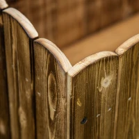 Outsunny 109L Raised Garden Bed, Wooden Rectangle Planter Box, Outdoor Herb Vegetable Flower Pot (100L x 40W x 30H cm)(m-10)